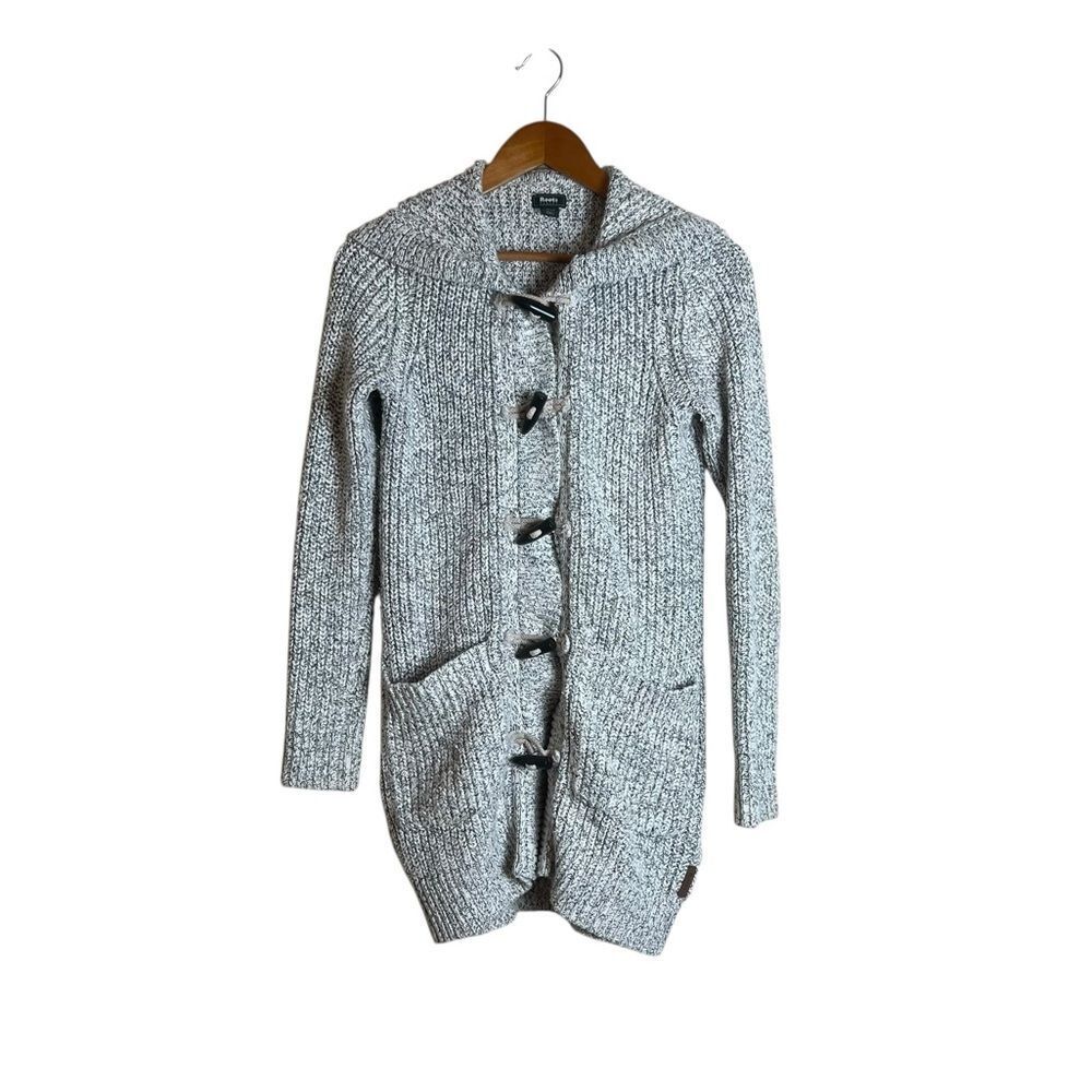 Roots heavy knit cardigan. Size x small